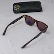 ⭐ ریبن ویفرر 2140 سایز 50 عدسی شیشه پلاریزه آنتی رفلکس RAYBAN WAYFARER رنگ قهوه ای (فول پک)