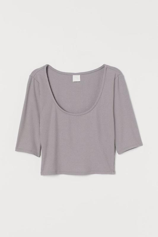 بولیز کراپ آستین کوتاه زنانه اچ اند ام کد H&M No. 0951062002/003