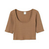 بولیز کراپ آستین کوتاه زنانه اچ اند ام کد H&M No. 0951062002/003