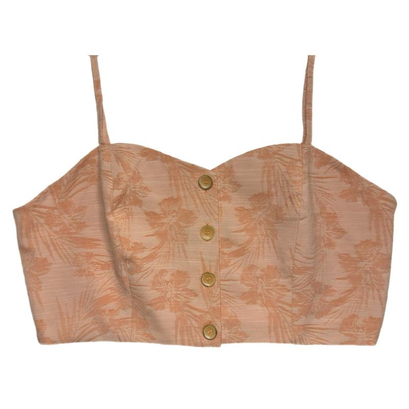 کراپ‌ تاپ بندی زنانه تریم گل و برگ آسوس ASOS