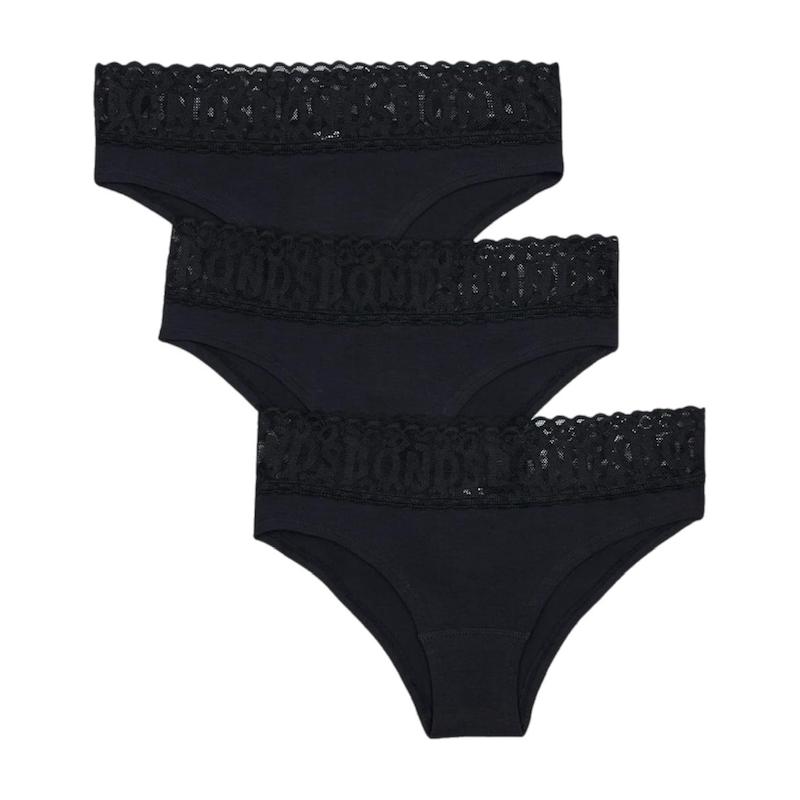 شورت اسلیپ نخی زنانه با حاشیه دانتل برند بوندز bonds