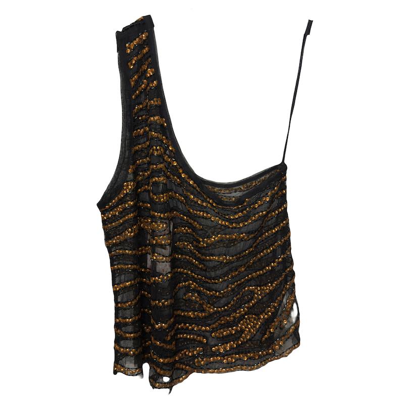 کراپ توری پولک دار یکطرفه برند free people