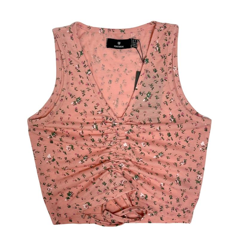 کراپ تاپ آستین حلقه ای چین دار ‌زنانه برند آسوس ASOS