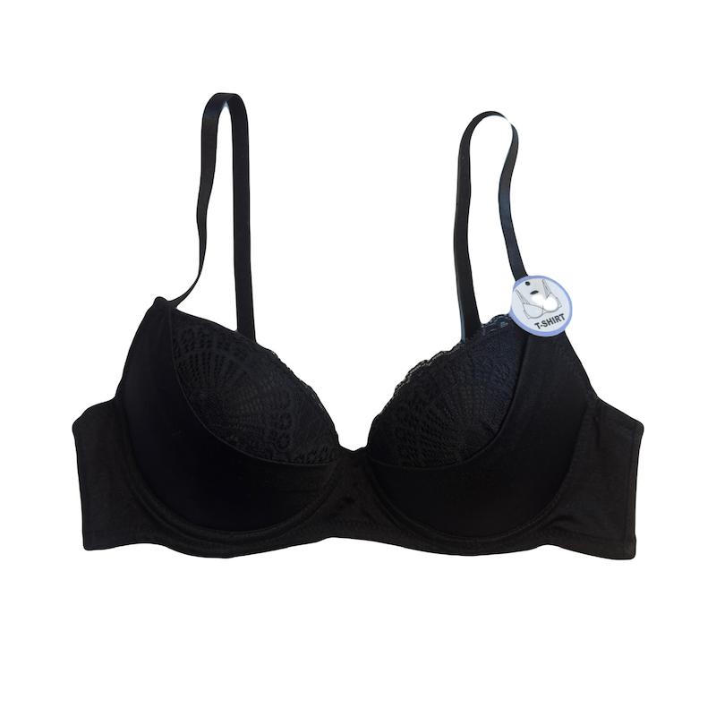 سوتین اسفنجی فنردار ساتن دانتل زنانه سینسای Sinsay