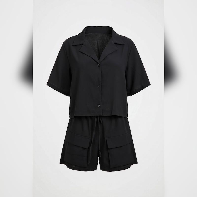 ست شومیز شلوارک زنانه برند boohoo انگلیس