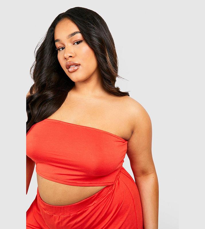 ست دکلته و شلوارک نخی زنانه برند boohoo انگلیس