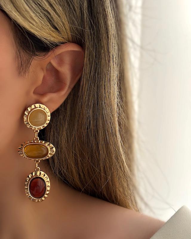گوشواره آویز سنگی زارا