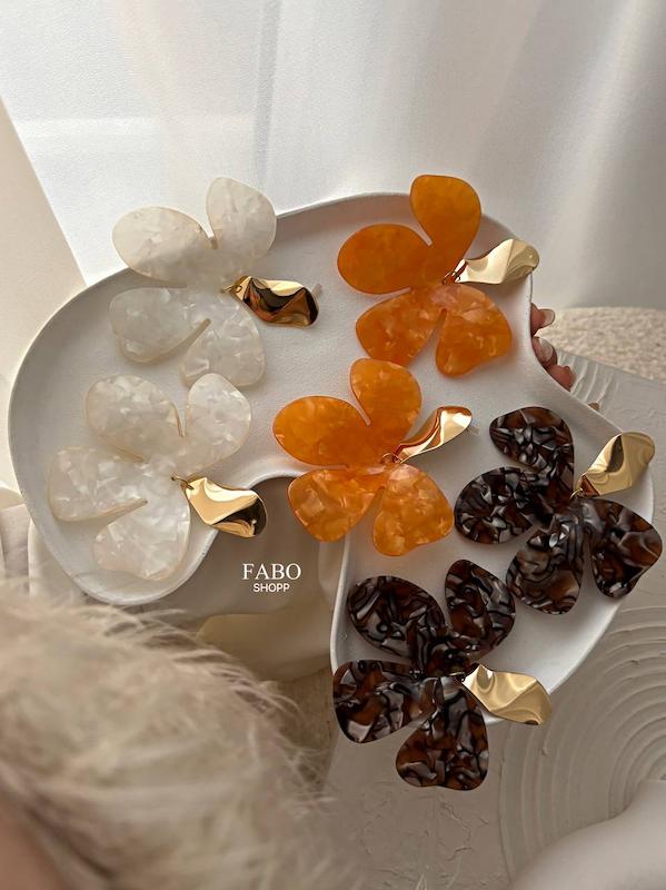 گوشواره گل پاییزی