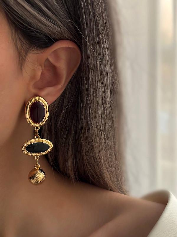 گوشواره لاوای طلایی