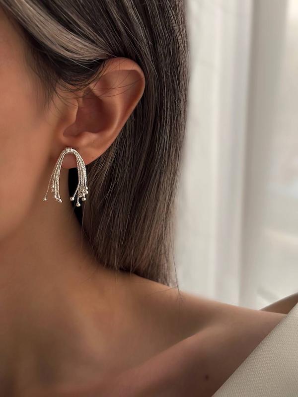 گوشواره نقره باران