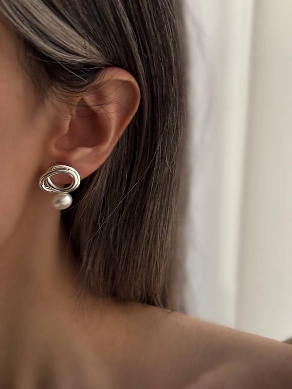 گوشواره مینیمال مروارید پرورشی