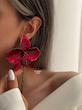 گوشواره طرح زارا قرمز