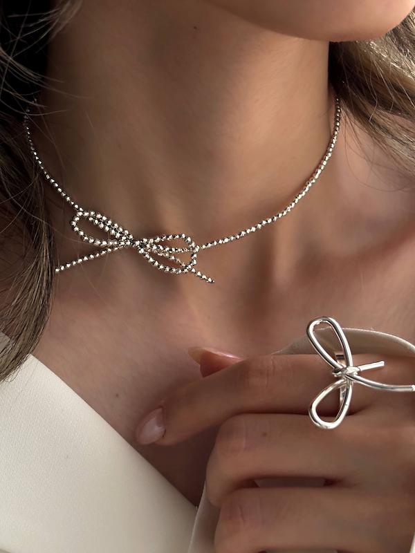 گردنبند پاپیون مهره ای