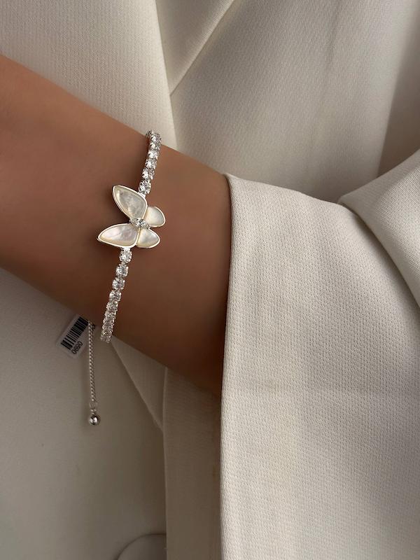 دستبند مارشالی پروانه صدفی