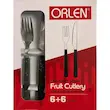 ست چاقو و چنگال میوه خوری ۱۲ پارچه اورلن ORLEN رنگ مشکی