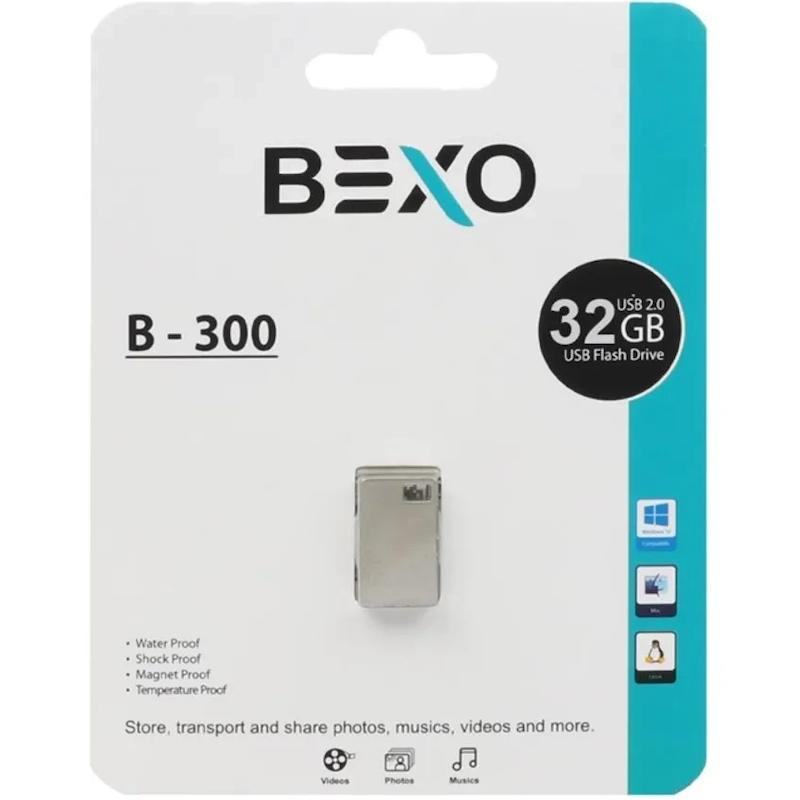 فلش  بکسو مدل B-300 ظرفیت 32 گیگابایت ا Bexo B-300 Flash Driver 32G با گارانتی مادام العمر 