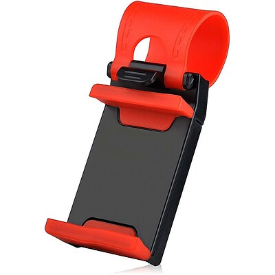 نگهدارنده موبایل روی فرمان ماشین ا Universal Car Steering Wheel Mobile Phone Socket Holder