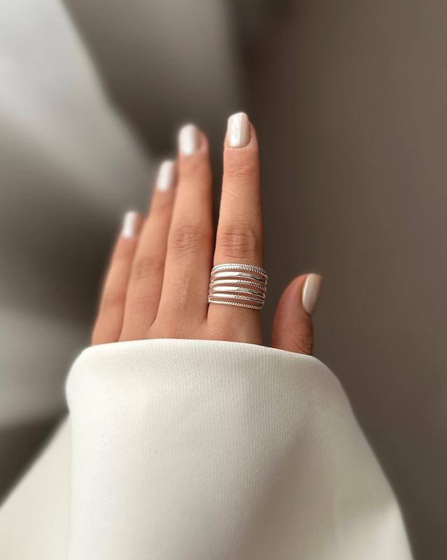 انگشتر مینیمال هفتایی