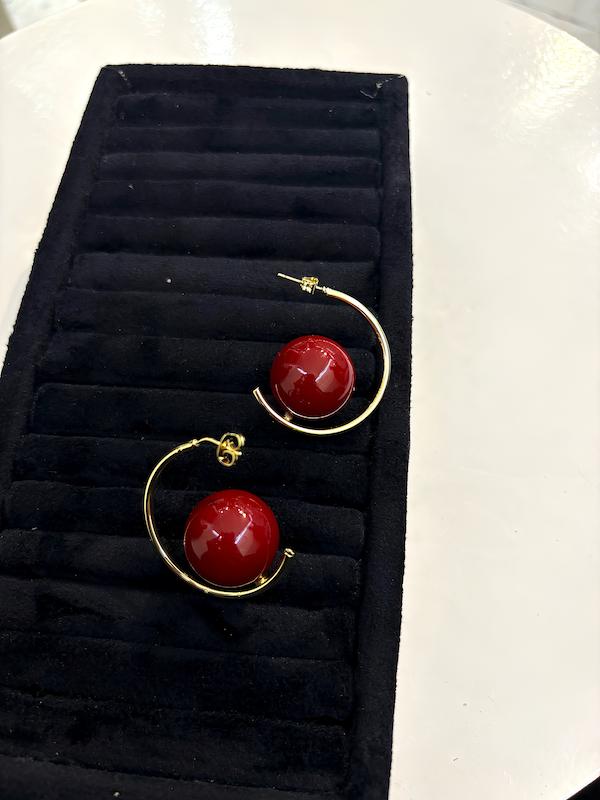 گوشواره حلقه ای گیلاس