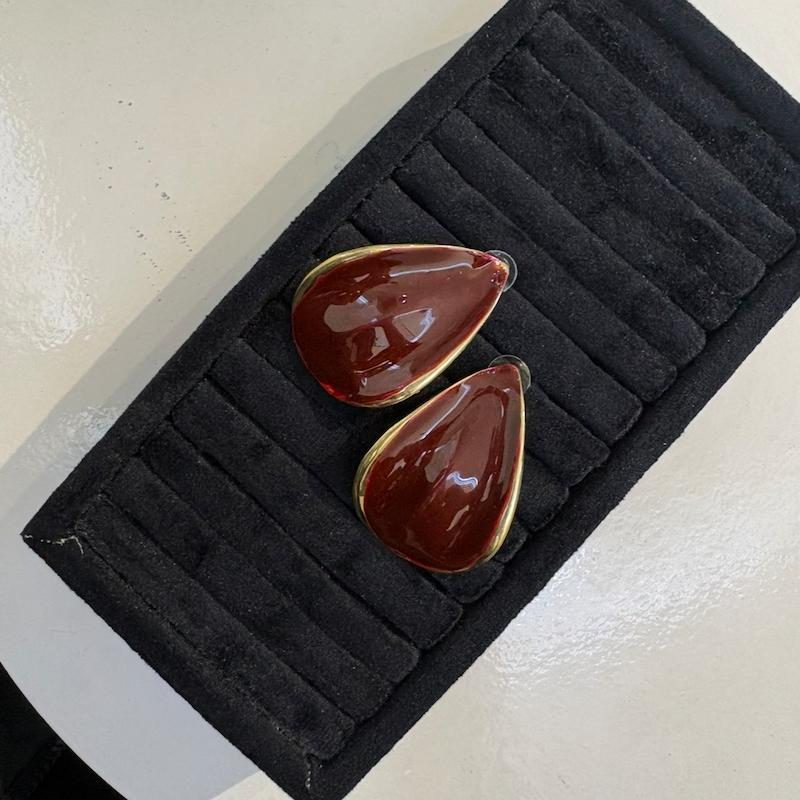 گوشواره اشکی میناکاری