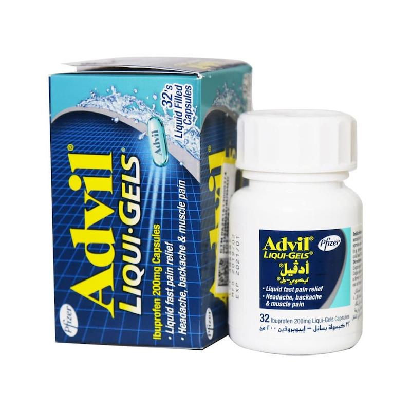 مسکن ادویل ژلی 200میلی گرم 32عددی--advil liqui.gels