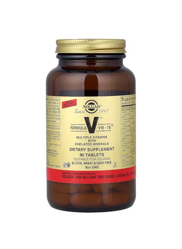 قرص مولتی ویتامین VM-75 90عددی سولگار-- Solgar Formula VM-75