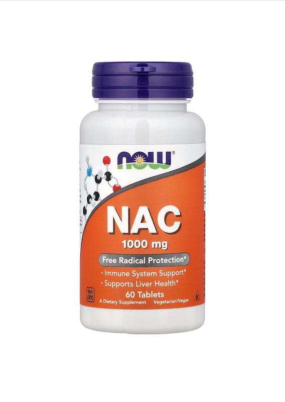 قرص ان-استیل سیستئین (NAC) ۱۰۰۰ میلی‌گرم ناو 60عددی NOW NAC 1000 mg 