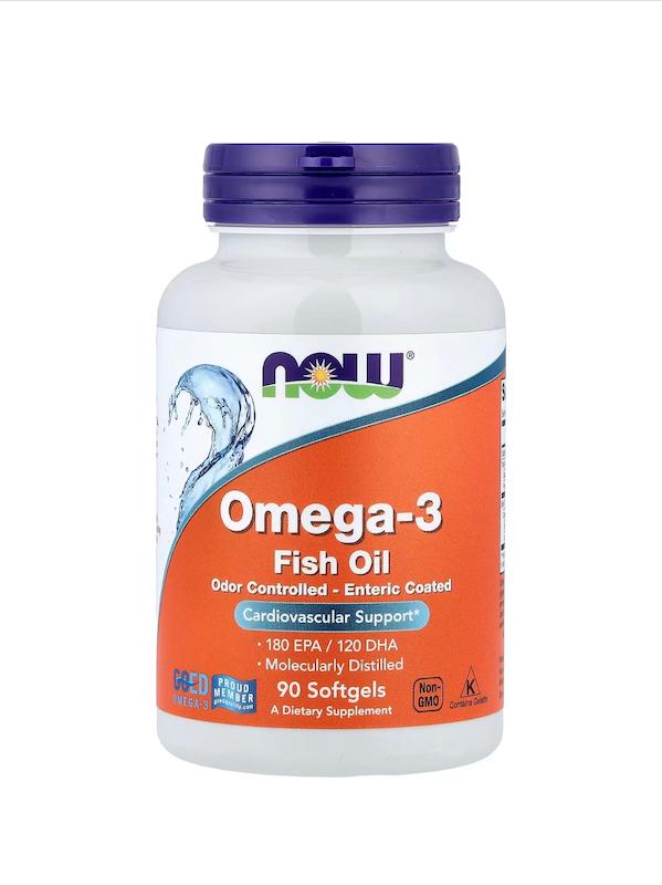 سافت‌ژل امگا ۳ ناو۹۰عددی--NOW Omega-3 Fish Oil 