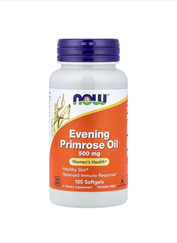 کپسول ژلی روغن گل مغربی100عددی 500میلی گرم--Evening Primrose Oil Nowfoods
