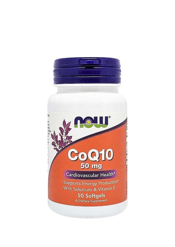کیوتن 50میلی گرم ناوفودز 50عددی--CoQ10 50mg Nowfoods