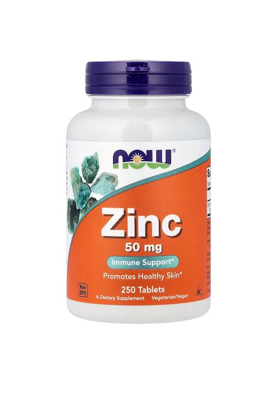 قرص زینک ۵۰ میلی‌گرم ناو250عددی--NOW Zinc 50 mg Tablets