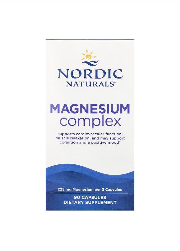 کپسول منیزیم کمپلکس نوردیک نچرالز 90عددی-- Nordic Naturals Magnesium Complex