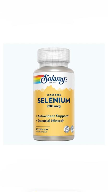 کپسول سلنیوم ۲۰۰ میکروگرم سولارای  Solaray Selenium 200 mcg