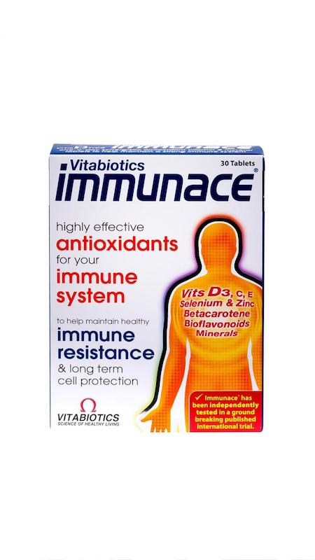 قرص ایمیونِیس 30عددی ویتابیوتیکس (Vitabiotics Immunace)