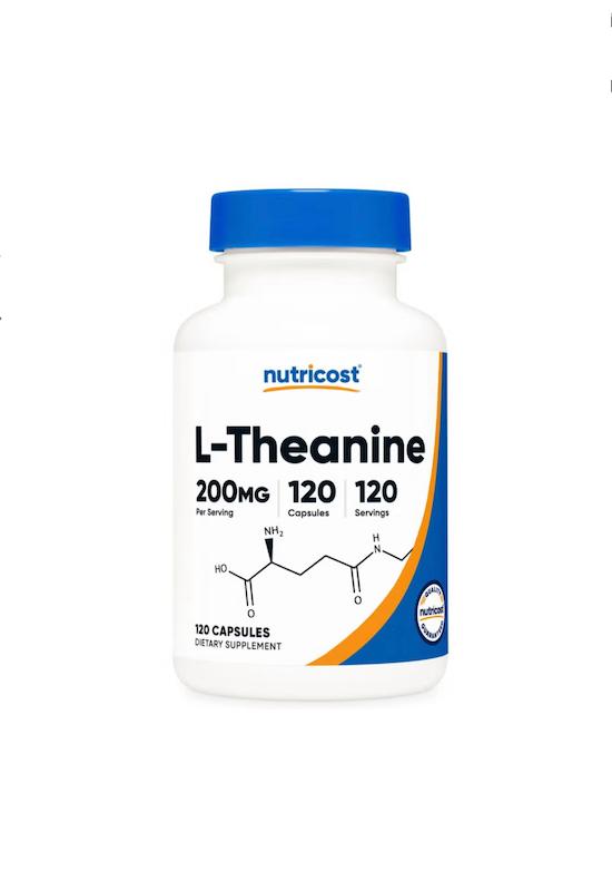 قرص ال تیانین ۲۰۰ میلی‌گرم نوتریکوست120عددی-Nutricost L-Theanine