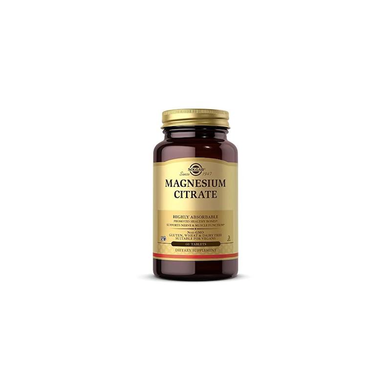 منیزیم سیترات سولگار ۶۰عددی-- magnesium citrate Solgar 