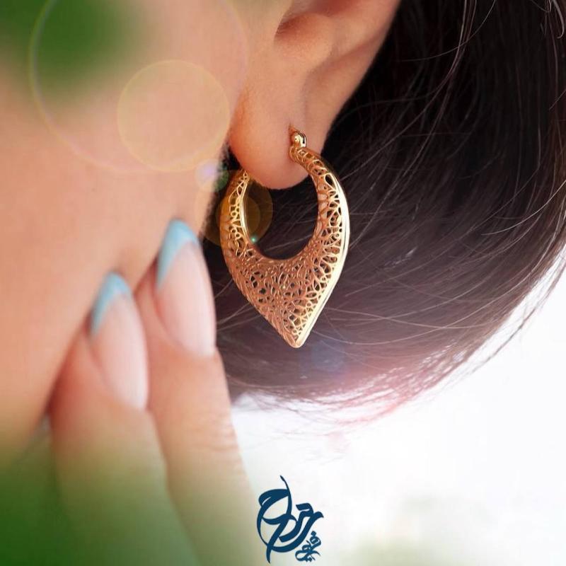 گوشواره طرح بته جقه فیوژن