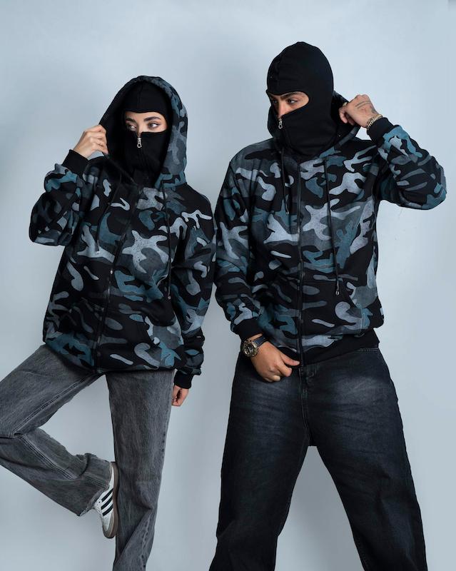 سوییشرت نینجا لش باکسی 2 کلاه طرح چیریک