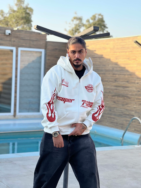 سوییشرت نینجا لش باکسی 2 کلاه طرح racer