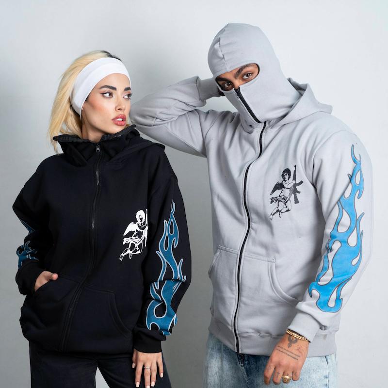 سوییشرت نینجا لش باکسی 2 کلاه 