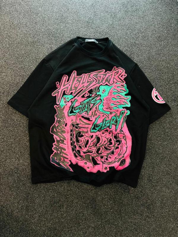 تیشرت لش باکسی گرم بالا