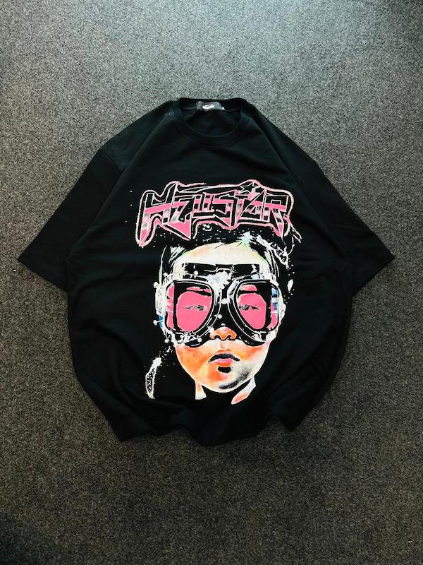 تیشرت لش باکسی گرم بالا