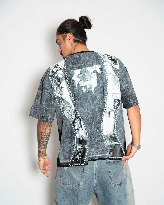 تیشرت لش باکسی پنبه