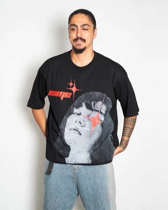 تیشرت لش باکسی پنبه