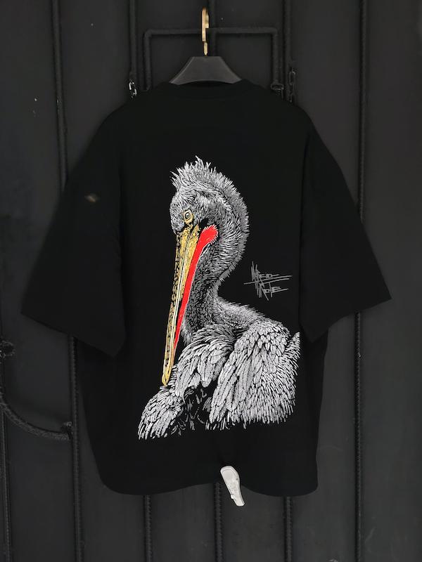 تیشرت لش باکسی گرم بالا