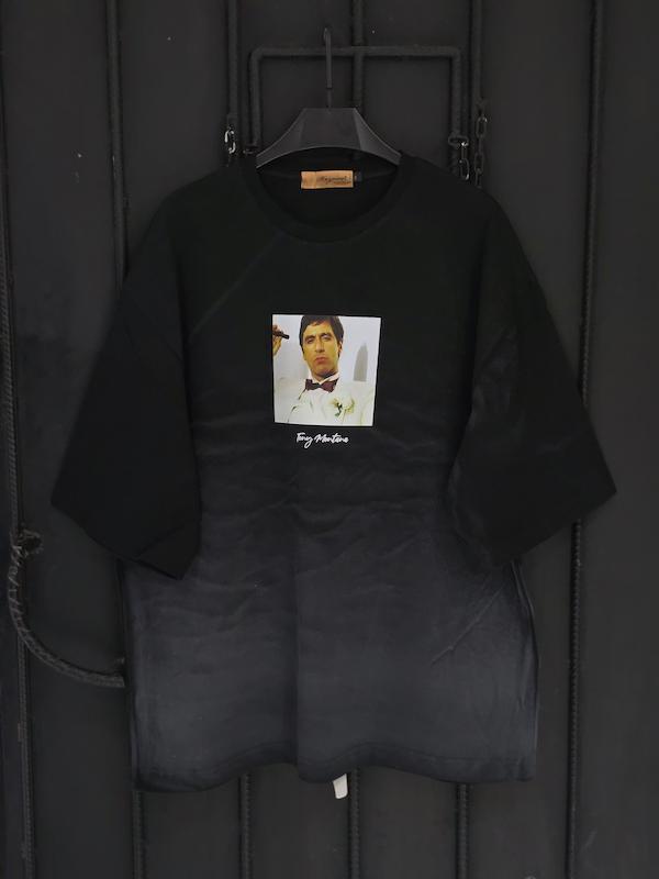 تیشرت لش باکسی گرم بالا