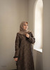 عبا گل رز قهوه ای
