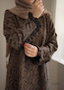 عبا گل رز قهوه ای