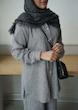 شومیز طوسی نسیم 