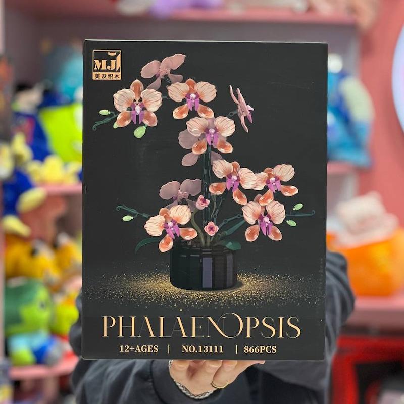 لگو گل ارکیده با گلدون برند Mji